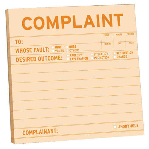 patient complaints