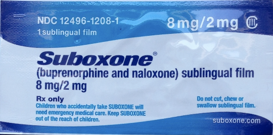 Suboxone packaging