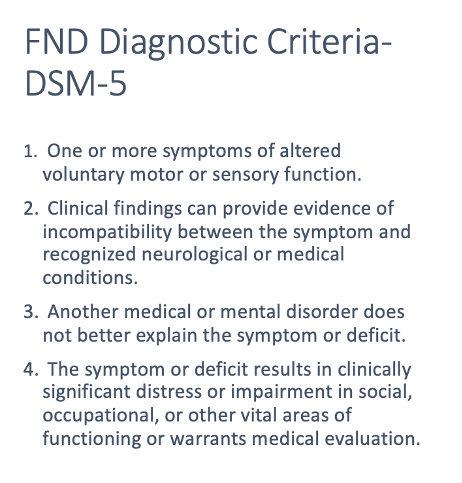 functional neurologic disorder