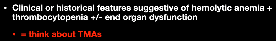 hemolytic anemia