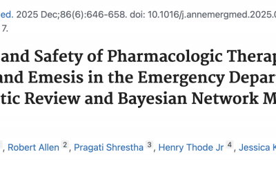 Efficacy and Safety of Pharmacologic Therapies for Nausea and Emesis in the Emergency Department: A Systematic Review and Bayesian Network Meta-analysis