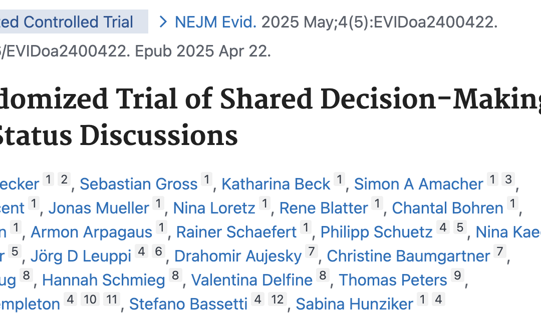 A Randomized Trial of Shared Decision-Making in Code Status Discussions.