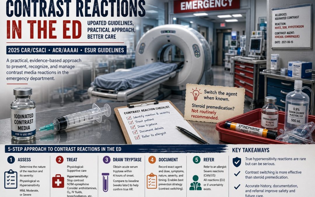 Contrast Controversies: Contrast Media Reactions in Emergency Medicine
